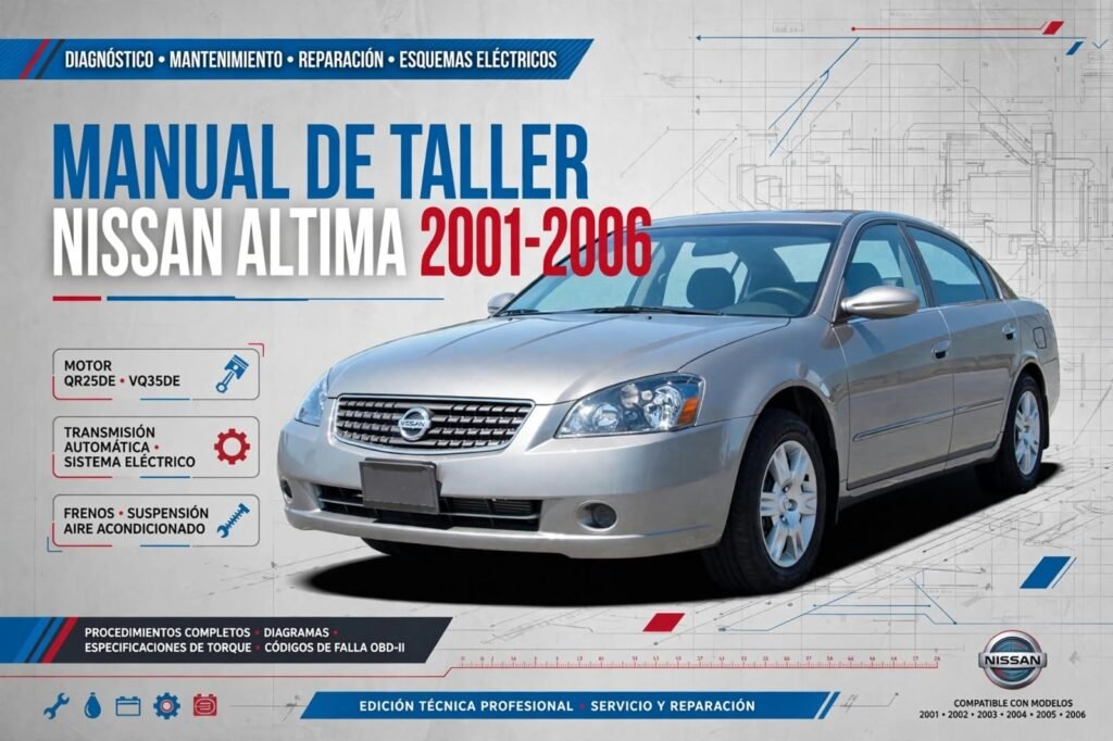 Manual de taller nissan altima 2001-2006 2.5/3.5 en español